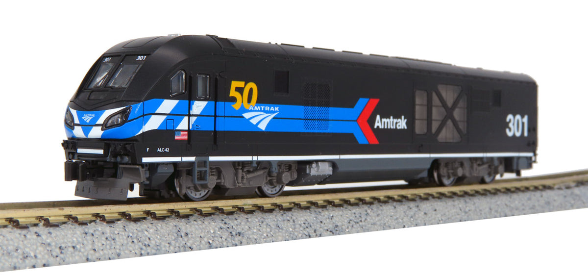 Kato N 176-6050 with DCC/ESU LokSound V5 Siemens ALC-42 Charger Amtrak 'Day One' Scheme 50th Anniversary #301