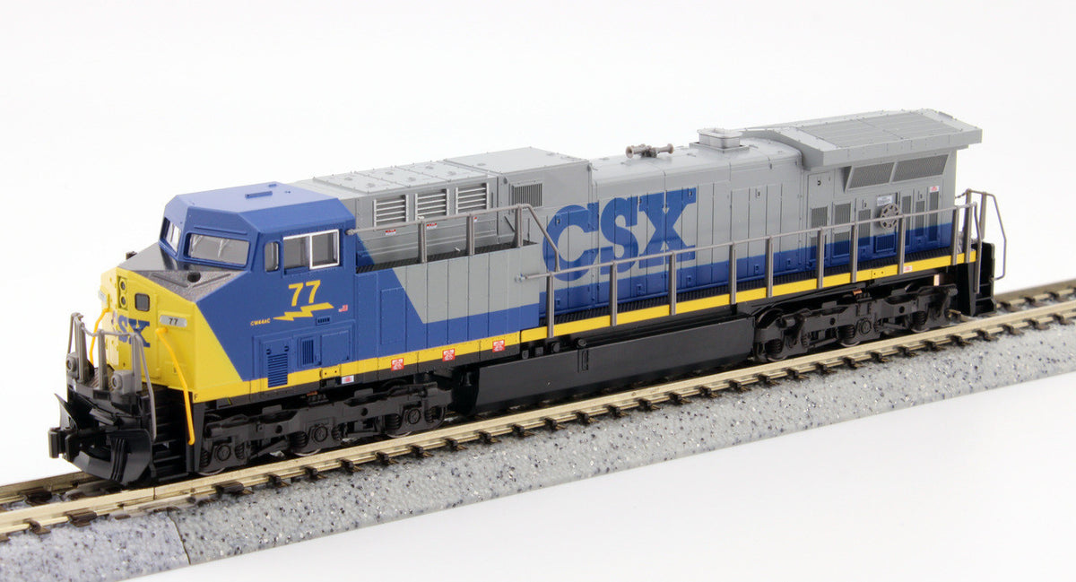 Kato N 176-7043-LS-DMW with DCC/ESU LokSound V5 GE AC4400CW Locomotive CSX #77