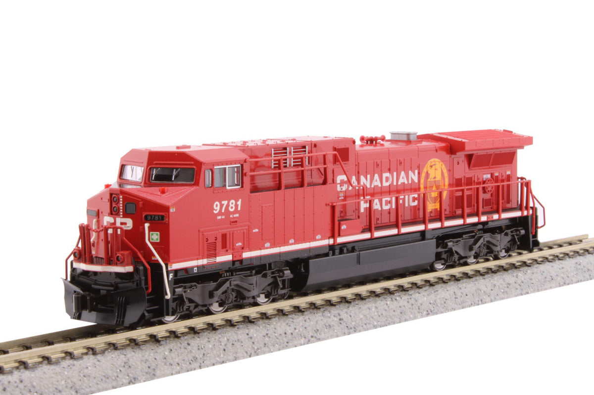 Kato N 176-7217-LS-DMW with DCC/ESU LokSound V5 GE AC4400CW Locomotive Canadian Pacific CP #9781
