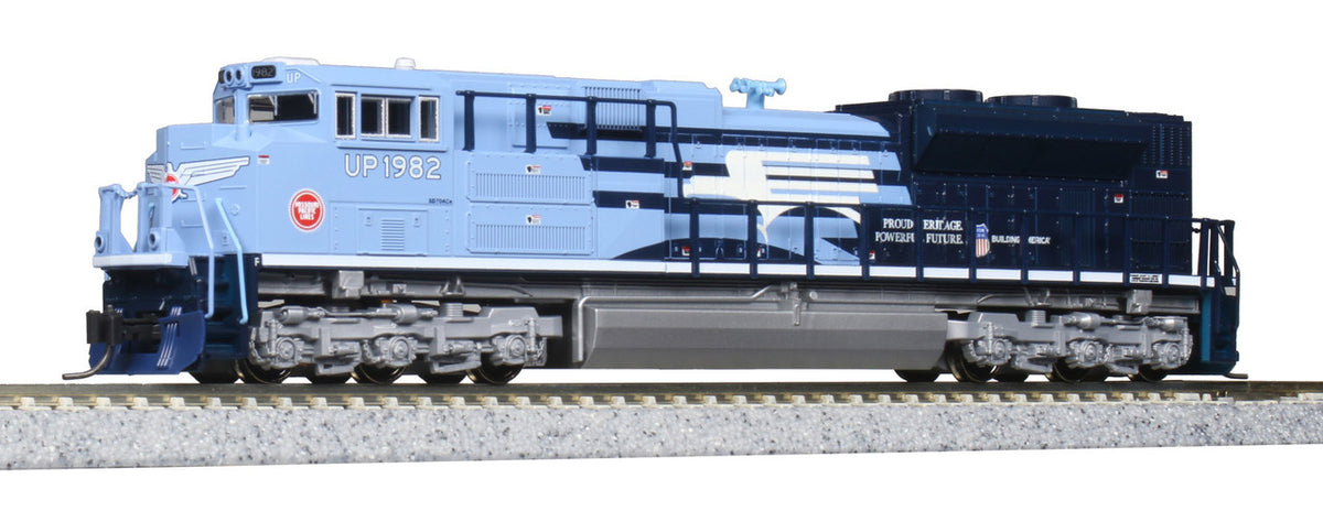 Kato N 176-8408-LS-DMW with DCC/ESU LokSound V5 EMD SD70ACe Diesel Locomotive Union Pacific 'MoPac Heritage' UP #1982