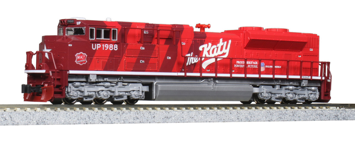 Kato N 176-8409 DCC Ready EMD SD70ACe Diesel Locomotive Union Pacific 'MKT Heritage' UP #1988