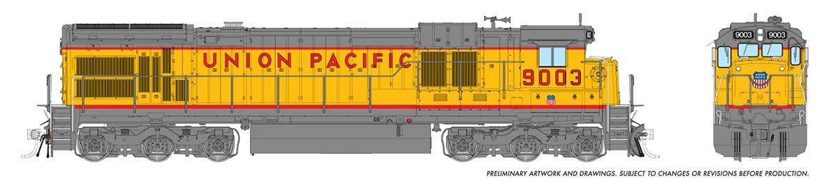Rapido Trains Inc HO 42632 DCC/ESU LokSound V5 Equipped GE C36-7 Locomotive Union Pacific '1988 Reletter' UP #9036