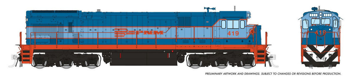 Rapido Trains Inc HO 42612 DCC/ESU LokSound V5 Equipped GE C36-7 Locomotive Ferrocarrils Nationals de Mexico 'Blue Scheme' FNM #432