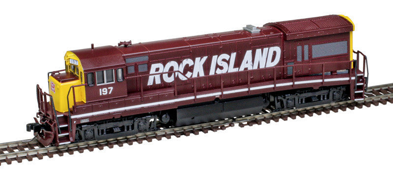 Atlas Master Gold Series N 40005932 DCC/ESU LokSound V5 Equipped GE U33 Locomotive Rock Island RI #198