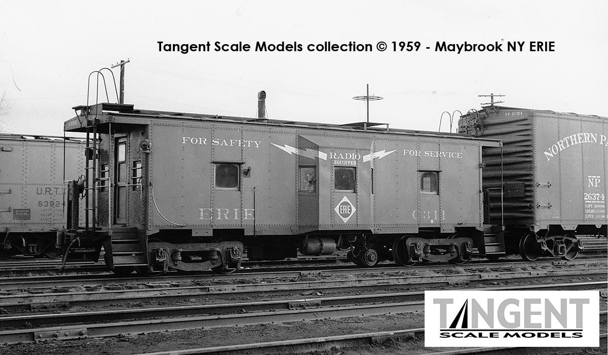 Tangent Scale Models HO 60710-03 Erie ICC Bay Window Caboose ERIE #C310