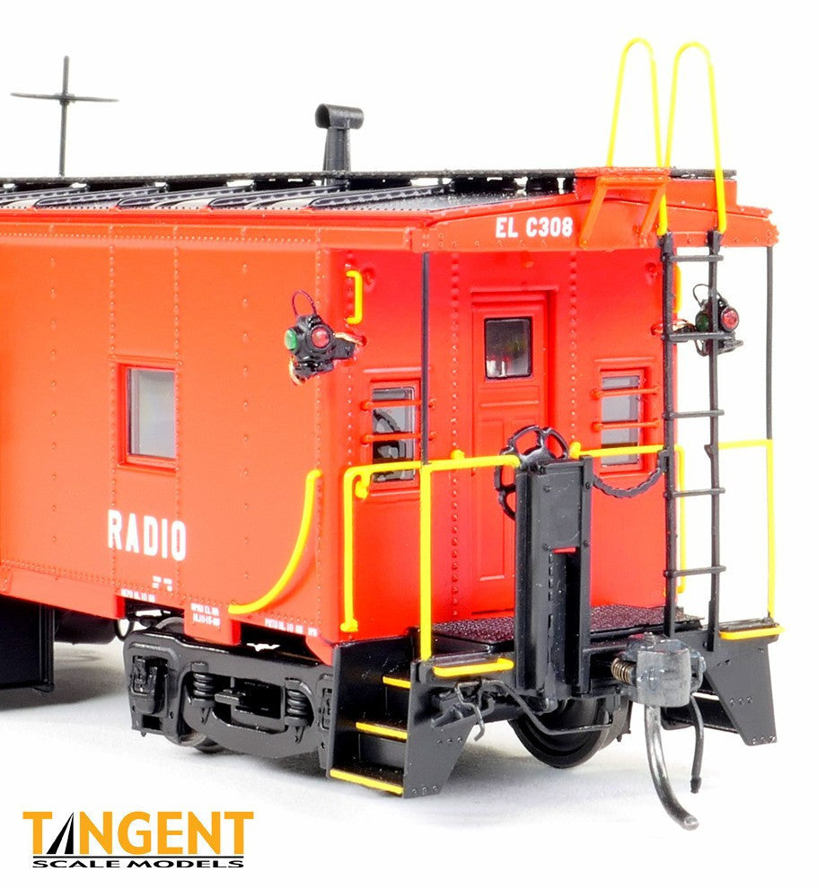 Tangent Scale Models HO 60711-06 Erie ICC Bay Window Caboose Erie Lackawanna 'Simplified Repaint 1966' EL #C345