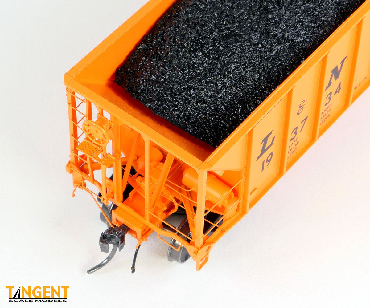 Tangent Scale Models HO 32014-03 Bethlehem Steel 3350CuFt Quad Coal Hopper Louisville & Nashville 'Delivery Orange' 1974 L&N #193483