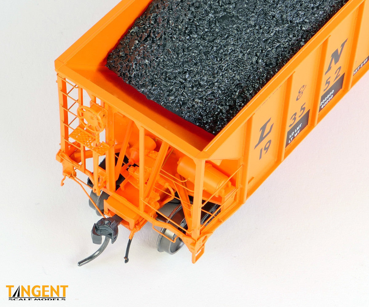 Tangent Scale Models HO 32015-04 Bethlehem Steel 3350CuFt Quad Coal Hopper CSXT Era 'Ex-L&N Orange' 1991+ L&N #193533