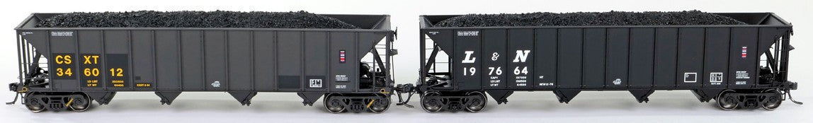 Tangent Scale Models HO 32016-04 Bethlehem Steel 3350CuFt Quad Coal Hopper Louisville & Nashville 'Delivery White Slant 1976' LN #197321
