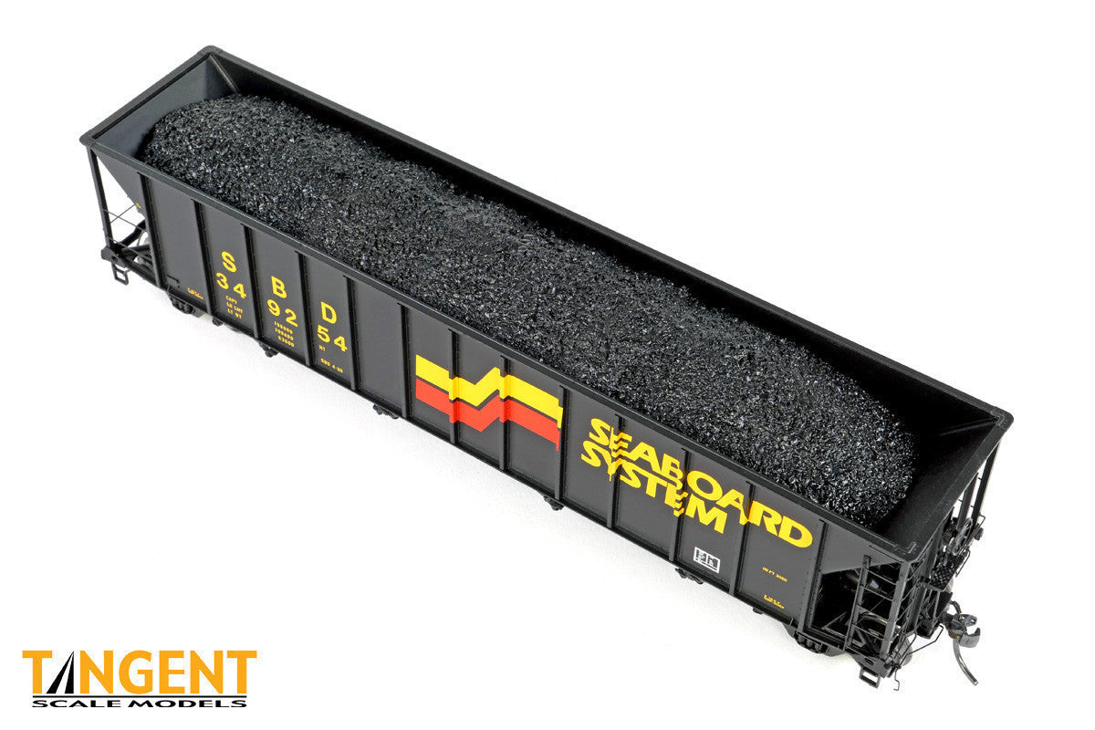 Tangent Scale Models HO 32018-08 Bethlehem Steel 3350CuFt Quad Coal Hopper Seaboard System 'Seaboard Repaint 1986+' SBD #349343