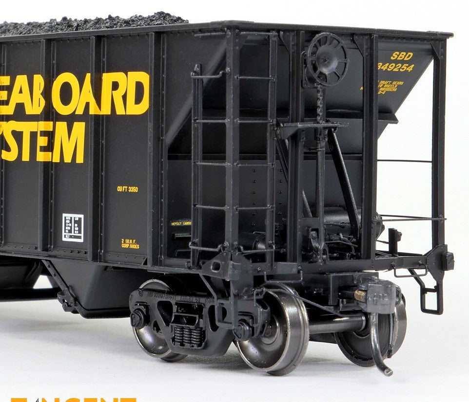 Tangent Scale Models HO 32018-10 Bethlehem Steel 3350CuFt Quad Coal Hopper Seaboard System 'Seaboard Repaint 1986+' SBD #349474