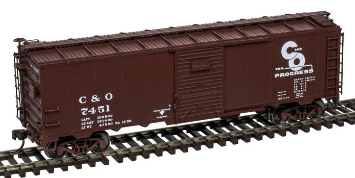 Atlas Master HO 20007765 1932 ARA 40' Steel Boxcar Chesapeake & Ohio C&O #7451