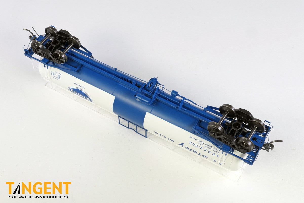 Tangent Scale Models HO 31010-04 NACC 1963-Design 20,500 Gallon Non-Insulated Tank Car 'A.E. Staley Mfg. Co. Delivery 1963' AESX #21507