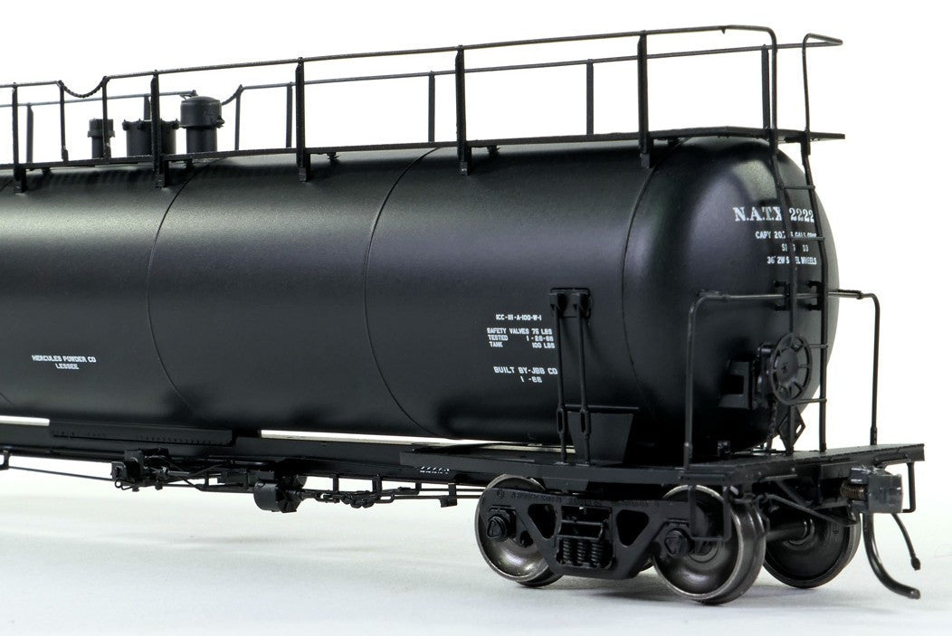 Tangent Scale Models HO 31011-04 NACC 1963-Design 20,500 Gallon Non-Insulated Tank Car NATX 'Black Lease Delivery 1966' NATX #22234