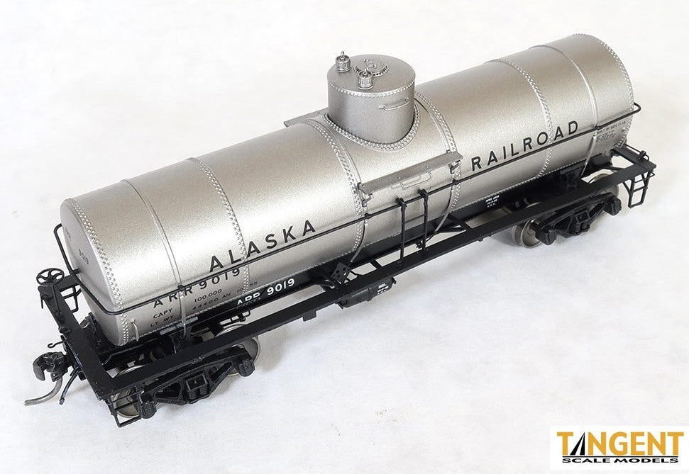 Tangent Scale Models HO 19066-01 General American 1917-design 10,000 Gallon Insulated Tank Car Alaska Railroad '1955+' ARR #9011