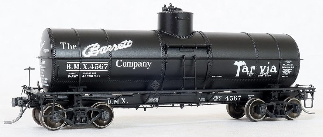 Tangent Scale Models HO 19067-03 General American 1917-design 10,000 Gallon Insulated Tank Car Barrett Tarvia '1938+' BMX #4562