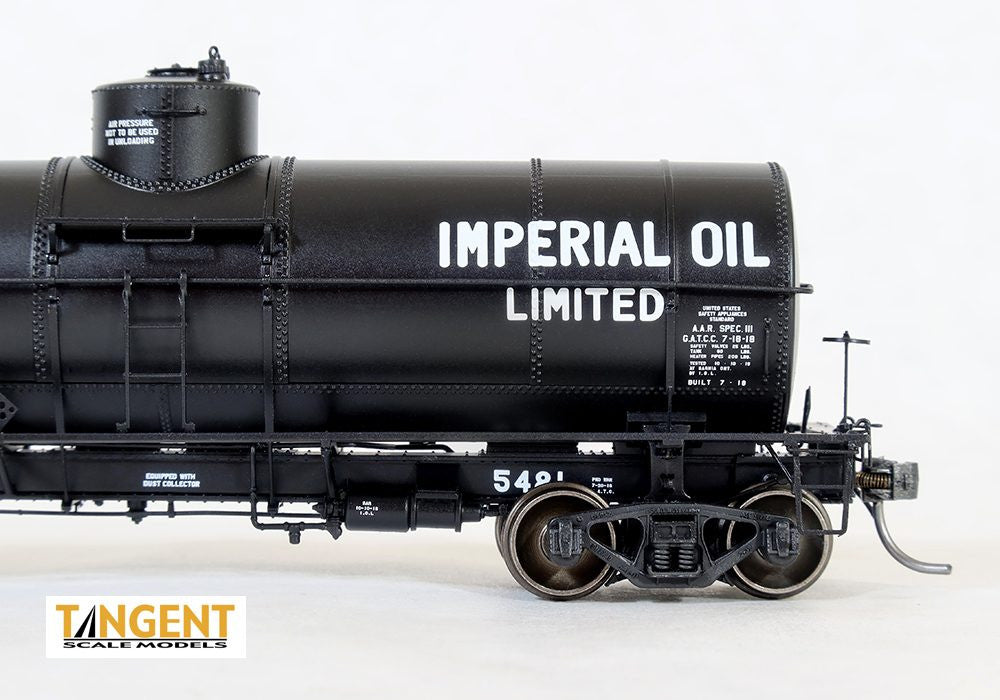 Tangent Scale Models HO 19070-03 General American 1917-design 10,000 Gallon Insulated Tank Car 'Imperial Oil Limited 1918+' IOX #5481