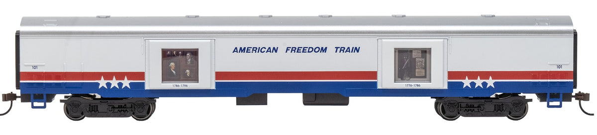 Bachmann HO 19901 72' Exhibit (Converted Baggage) Car American Freedom Train #101 (1776-1796)