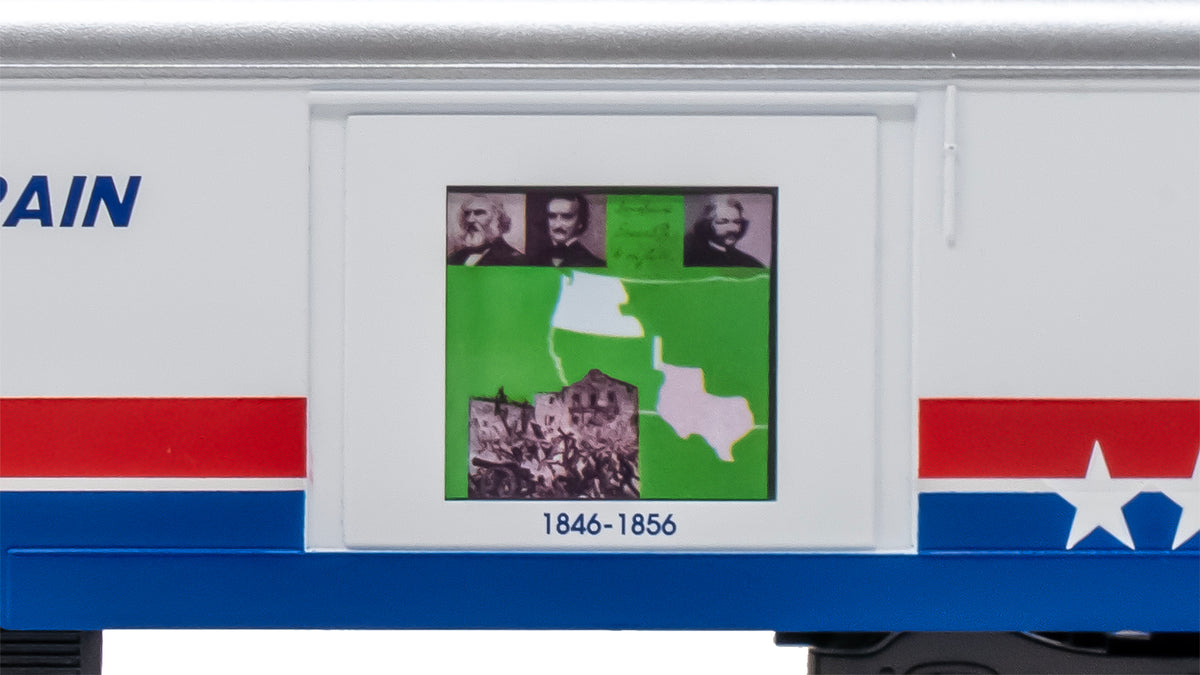 Bachmann HO 19904 72' Exhibit (Converted Baggage) Car American Freedom Train #104 (1836-1856)