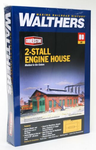 Walthers Cornerstone HO 933-3007 Engine House 2 Stall - Kit