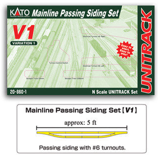 Kato Unitrack N Scale 208601 V1 Mainline Passing Siding Set