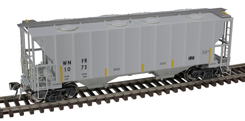 Atlas Master Plus HO 20007124 Portec 3000 2-Bay Covered Hopper Winifrede RR WNFR #1072