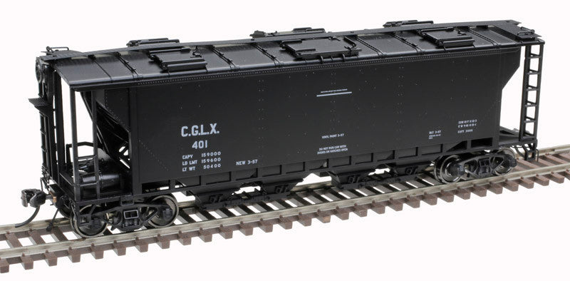 Atlas Master HO 20007152 Slab-Side Covered Hopper CGLX #402