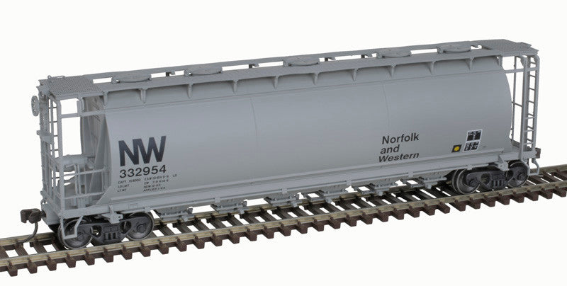 Atlas Master HO 20007192 ACF 6-Bay Cylindrical Hopper Norfolk & Western NW #332954
