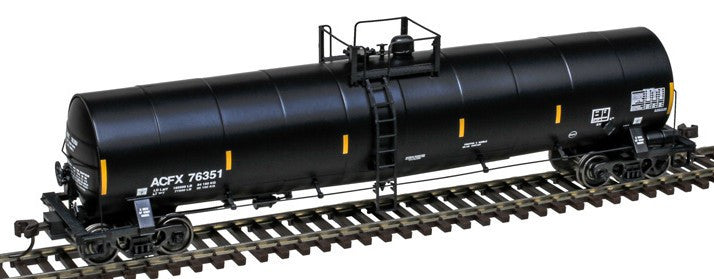 Atlas Master HO 20007618 ACF 23,500-Gallon Tank Car ACFX 'Black' #76357