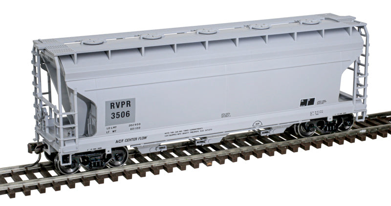 Atlas Trainman HO 20008110 ACF 3560 Covered Hopper Riverport Railroad RVPR #3506
