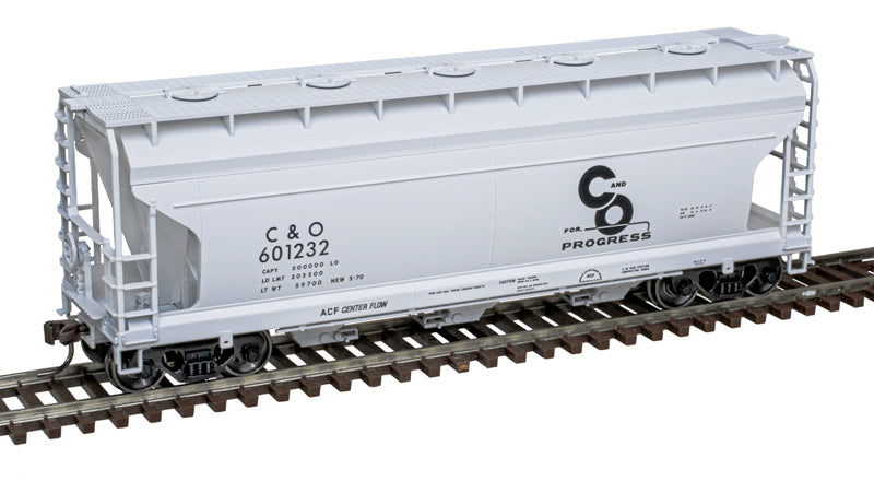 Atlas Trainman HO 20008115 ACF 3560 Covered Hopper Chesapeake & Ohio C&O #601324