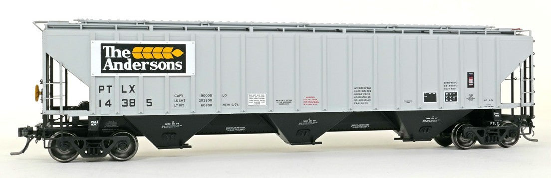 Tangent Scale Models HO 20084-02 PS4750 Covered Hopper Pullman Transport Leasing Company 'The Andersons 1974' PLTX #14396