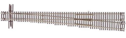 Atlas N 2055 Code 55 Turnout with Nickel-Silver Rail & Brown Ties - No.10 Right Hand