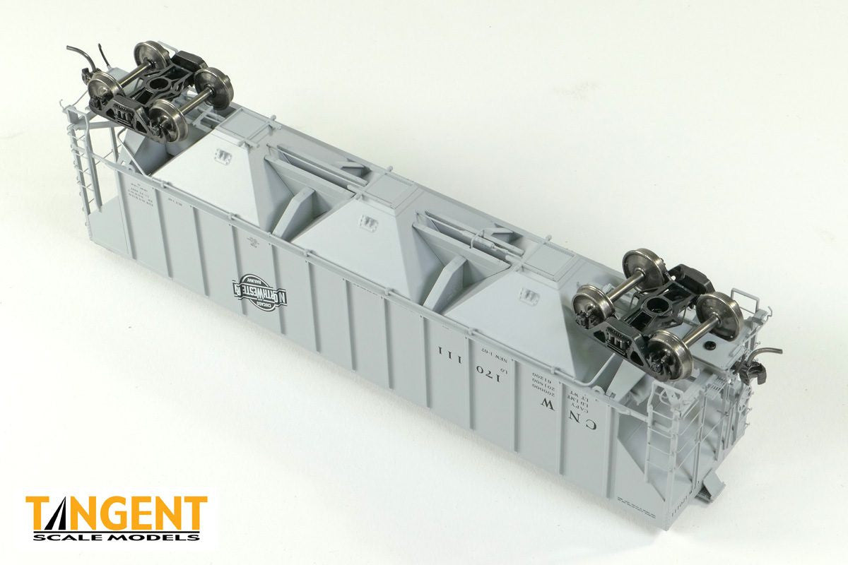 Tangent Scale Models HO 21027-07 Pullman-Standard PS-2 4427 High Side Covered Hopper Chicago North Western 'Delivery 1-1967' CNW #170092