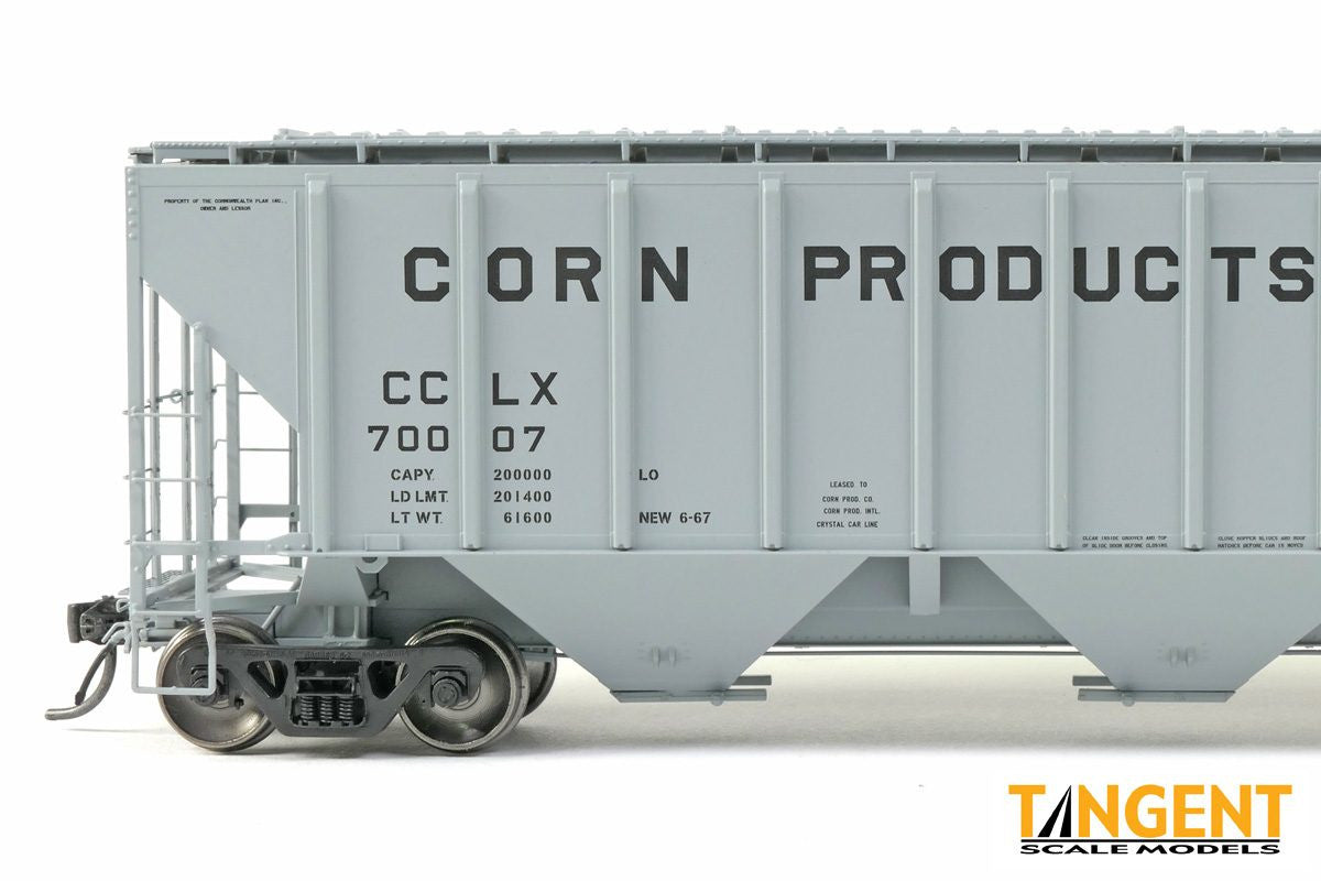 Tangent Scale Models HO 21032-02 Pullman-Standard PS-2 4427 High Side Covered Hopper Corn Products 'Delivery 1967' CCLX #70004