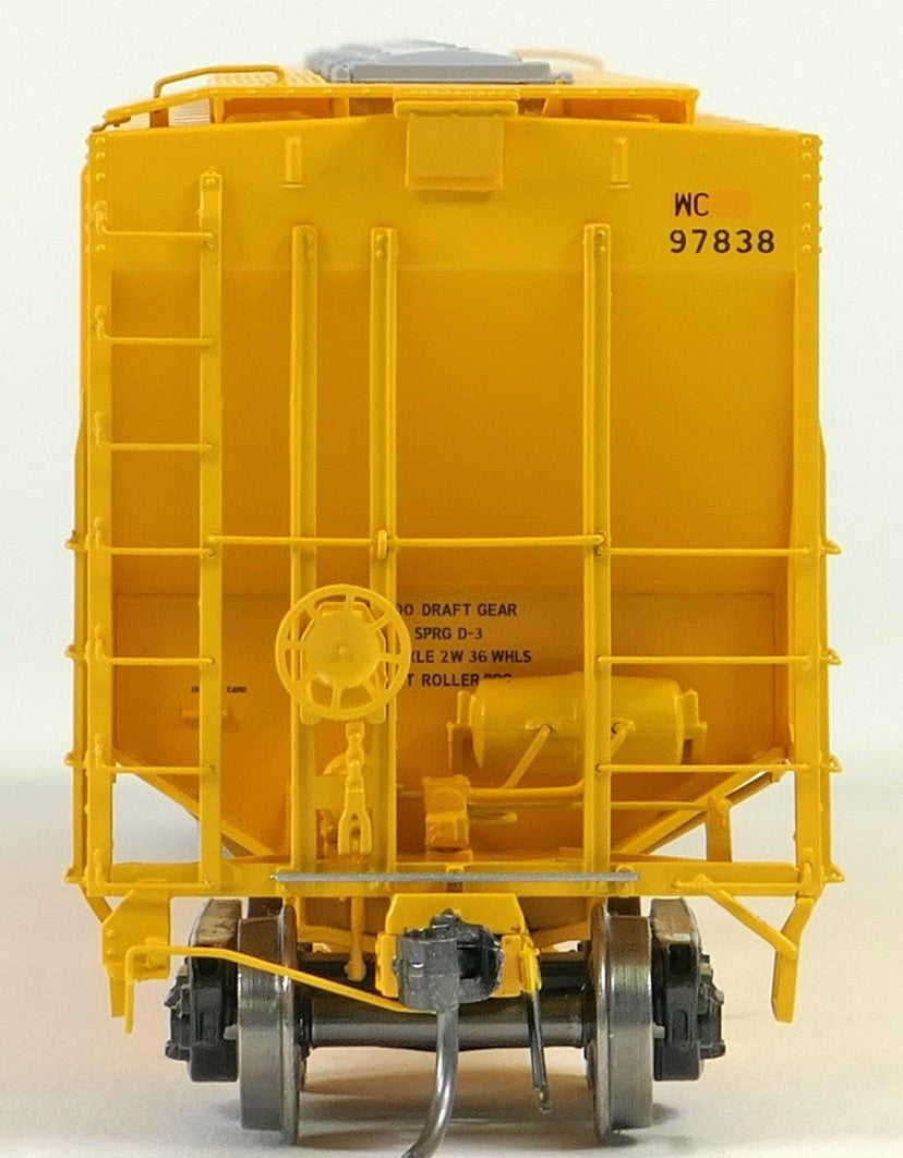 Tangent Scale Models HO 21037-02 Pullman-Standard PS-2 4427 High Side Covered Hopper Wisconsin Central 'Ex-Milwaukee Restencil 1987+' WC #97843