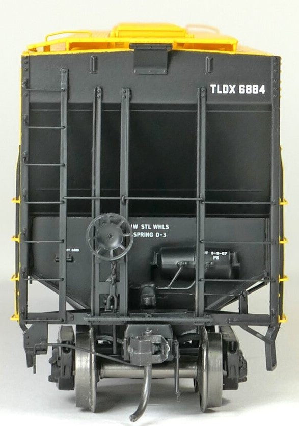Tangent Scale Models HO 21041-06 Pullman-Standard PS-2 4427 High Side Covered Hopper TLDX 'Delivery Yellow Lease 3-1967' TLDX #6887