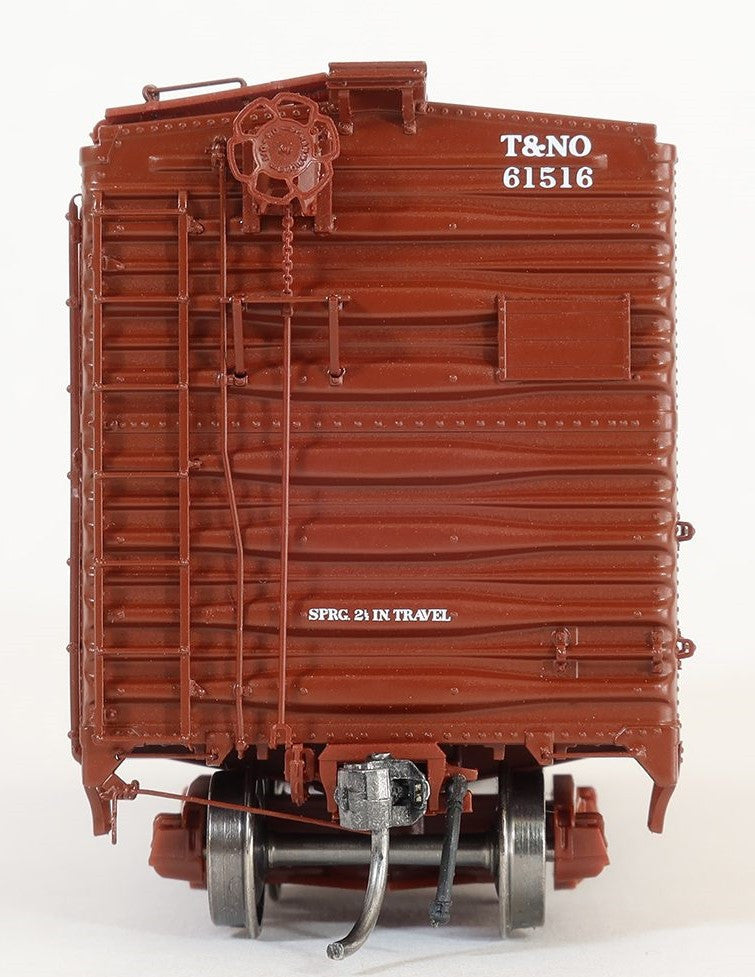 Tangent Scale Models HO 23121-04 Pullman-Standard Southern Pacific Lines Postwar 40'6" Box Car w/ 7′ Door Texas & New Orleans Brown B-50-32 'Delivery 1953+' T&NO #61527