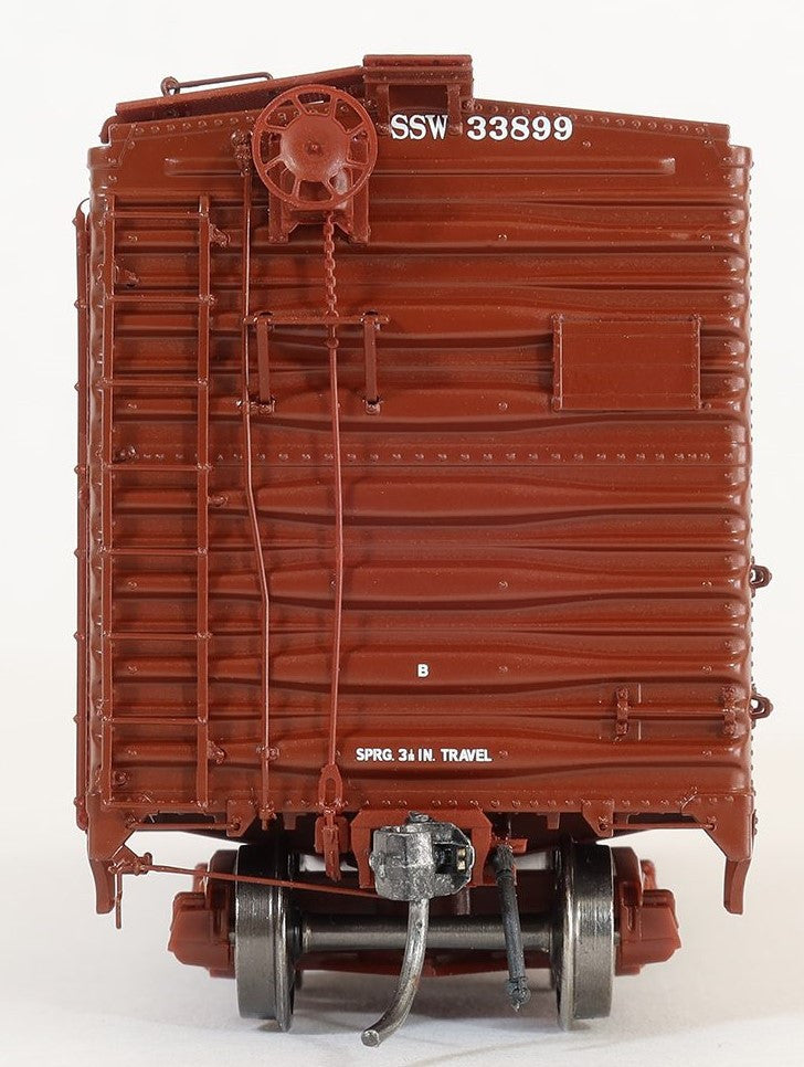 Tangent Scale Models HO 23122-09 Pullman-Standard Southern Pacific Lines Postwar 40'6" Box Car w/ 7′ Door St. Louis Southwest Brown 'Delivery 1951+' SSW #33914