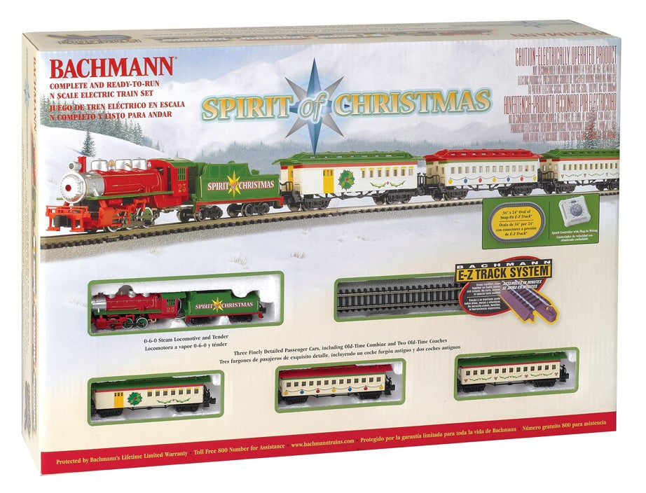 Bachmann N 24017 Spirit of Christmas Steam Train Set
