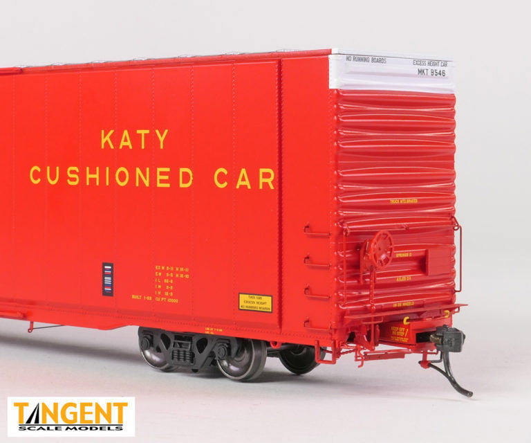 Tangent Scale Models HO 25066-02 Greenville 86′ Double Plug Door Box Car Missouri-Kansas-Texas 'Delivery 1969 Red' MKT #8545