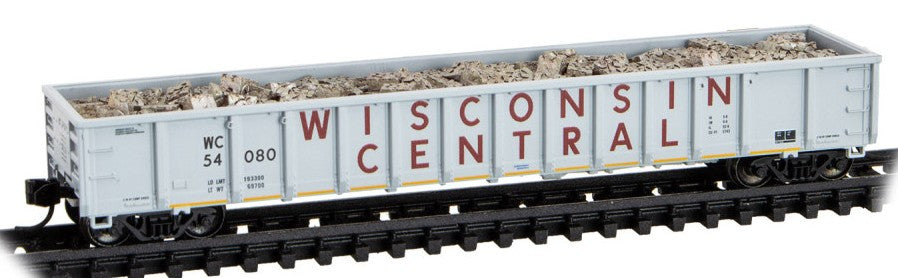 Micro Trains Line N 170 00 020 52'6" Greenville 2494 Mill Gondola Wisconsin Central WC #54080