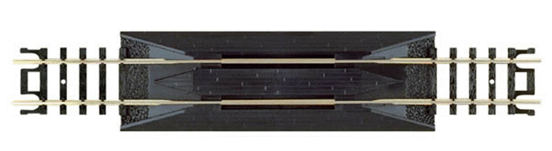 Atlas N 2532 Code 80 Nickel Silver Rerailer Track - Black Ties - 3 Pieces