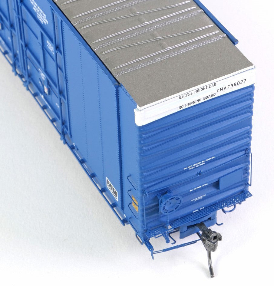Tangent Scale Models HO 25524-02 Greenville 86′ Quad Plug Door Box Car Canadian National 'Repaint 1991 Blue' CNA #798039