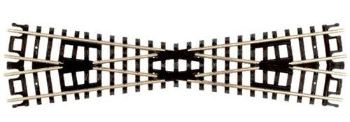 Atlas N 2564 Code 80 Track with Nickel Silver Rail & Black Ties - 15 Degree Crossing