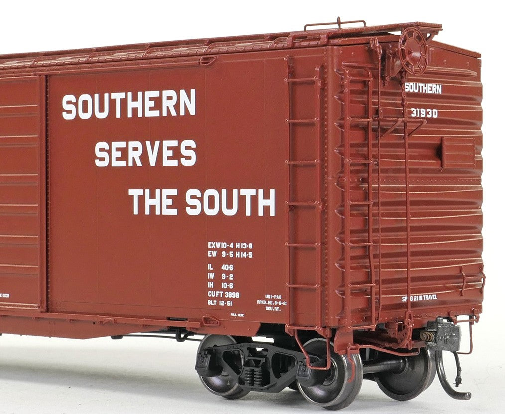 Tangent Scale Models HO 26018-01 Pullman-Standard 40′ PS-1 9′ Door Boxcar Southern "Serves the South Repaint 1962+" SOU #31766
