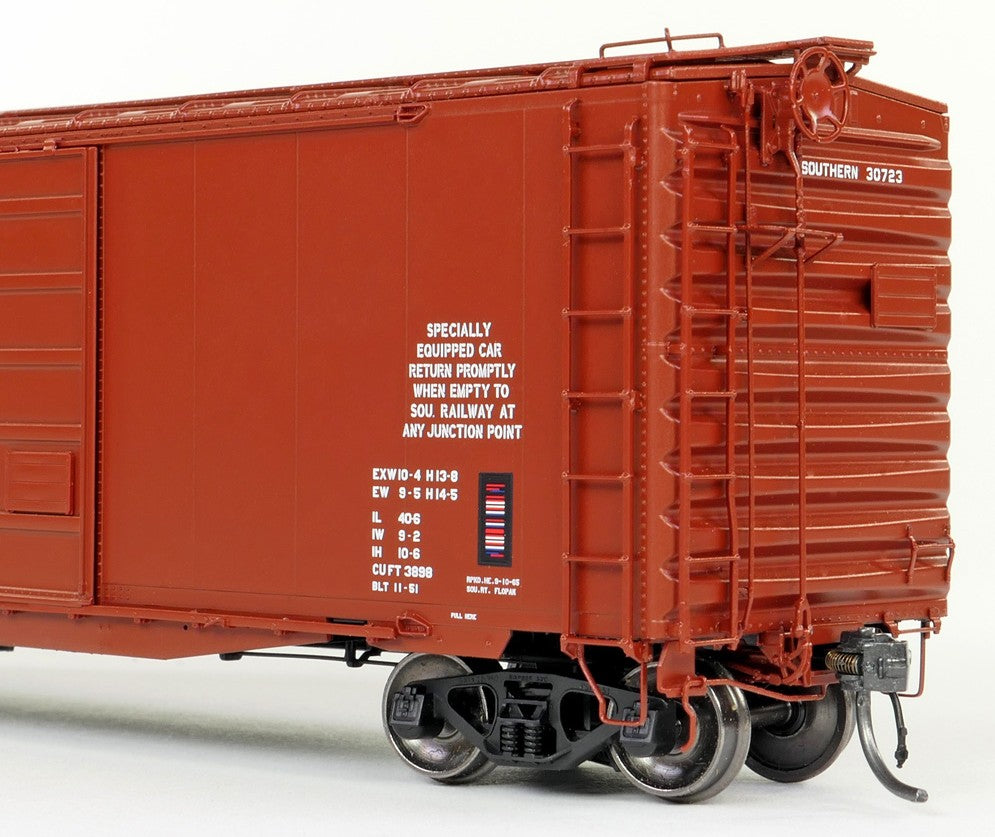 Tangent Scale Models HO 26019-01 Pullman-Standard 40′ PS-1 9′ Door Boxcar Southern "Serves the South Repaint 1965+" SOU #30705