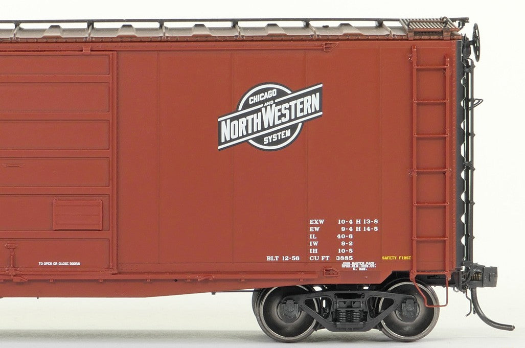 Tangent Scale Models HO 26021-01 Pullman-Standard 40′ PS-1 9′ Door Boxcar Chicago and North Western "Original Clinton Reweigh 1959+" CNW #24140