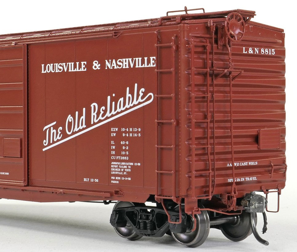 Tangent Scale Models HO 26023-01 Pullman-Standard 40′ PS-1 9′ Door Boxcar Louisville and Nashville "Delivery 12-1956" L&N #8815