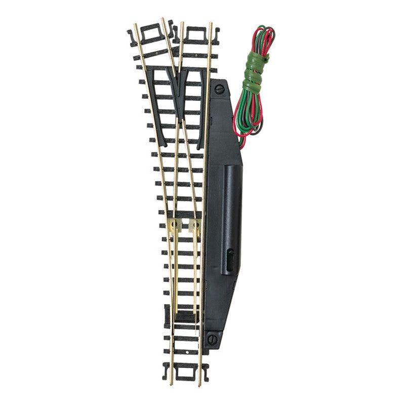 Atlas N 2700 Code 80 No. 4 Remote Turnout 'Standard Line' with Nickel Silver Rail & Black Ties - Left Hand